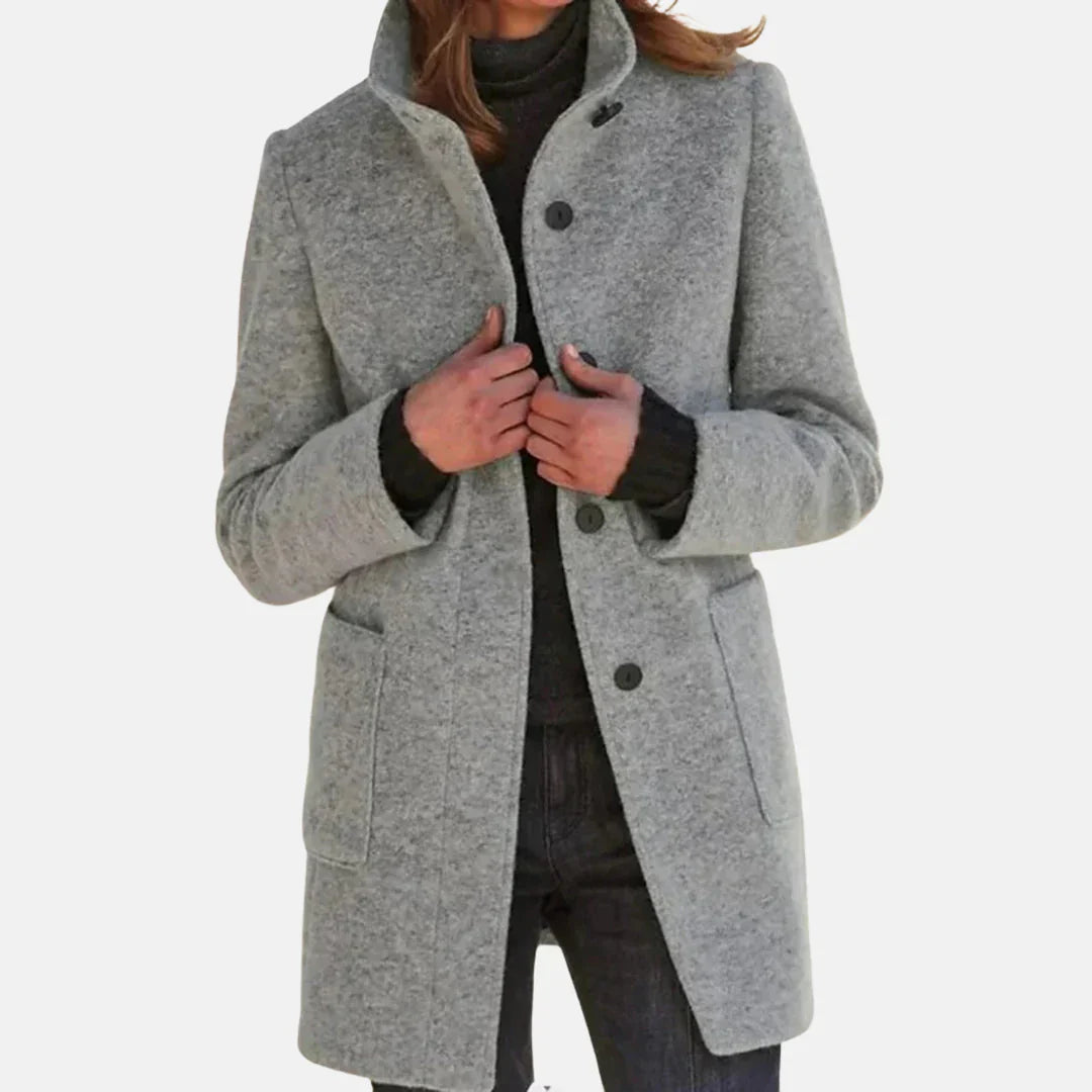 Classic Wool Overcoat with Elegant Style