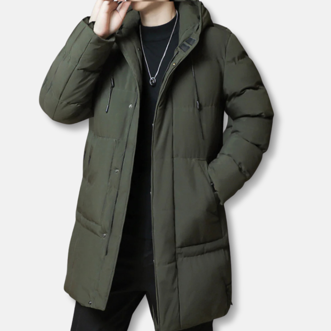 Warm Quilted Puffer Coat | Hooded Winter Jacket