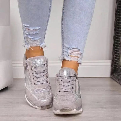 Glittery Women's Platform Sneaker Shoes