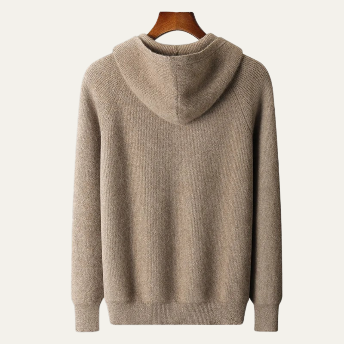 Warm Men's Merino Wool Zipper Sweater Jacket