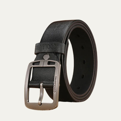 Classic Leather Belt - Authentic Cowhide Strap