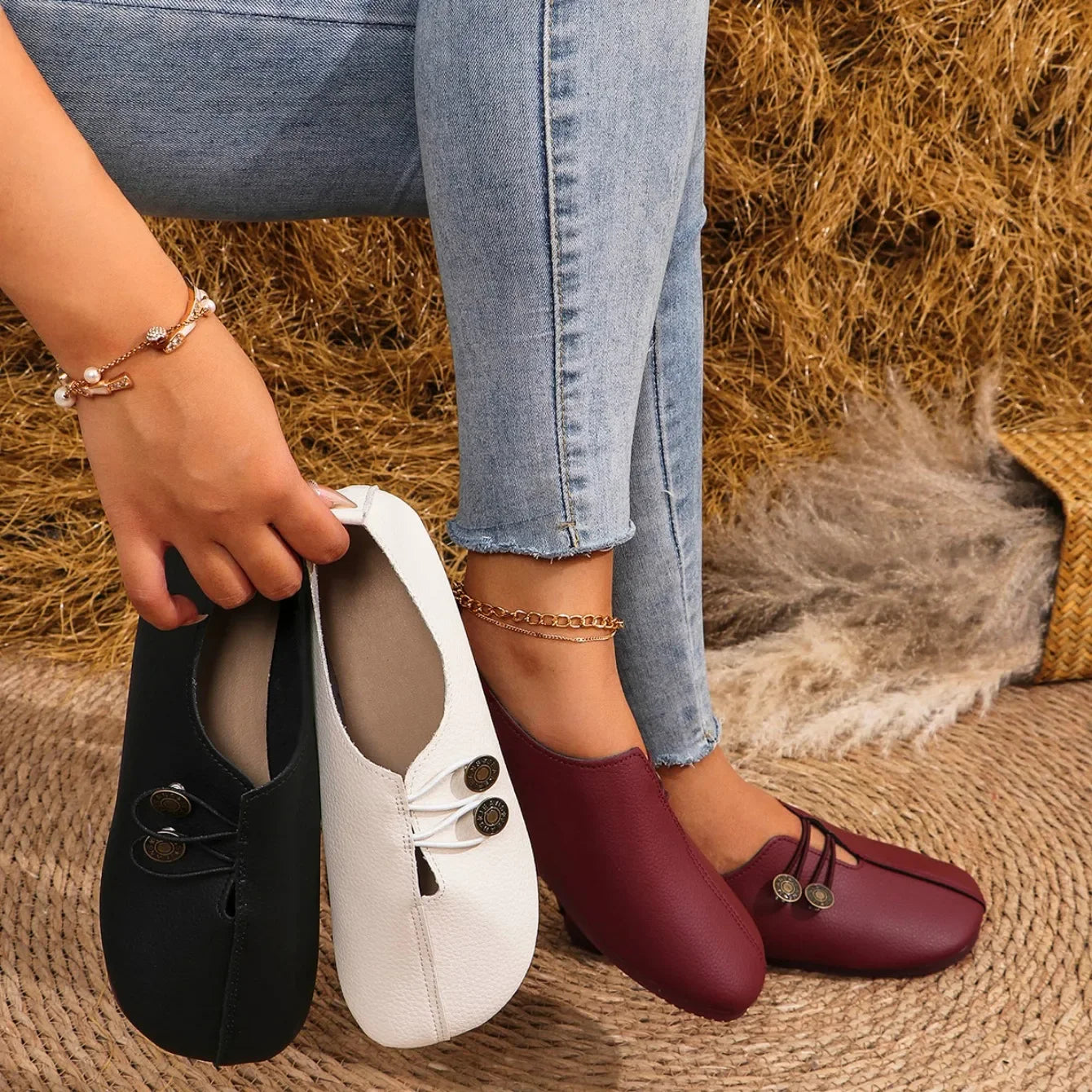 Comfy Slip On Women's Shoes - Vossary