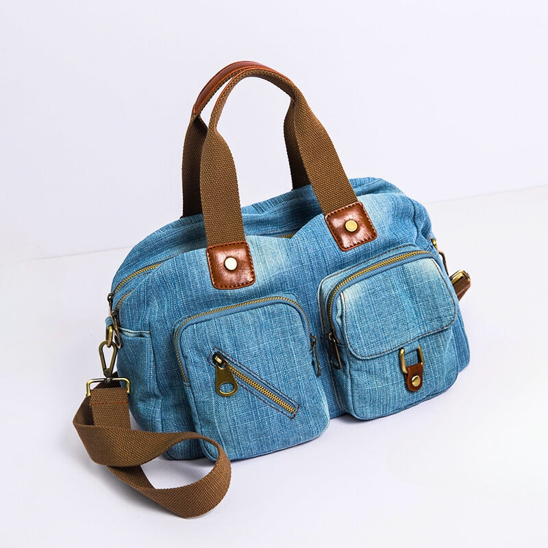 Stylish Blue Jeans Tote Bag - EasyApparels