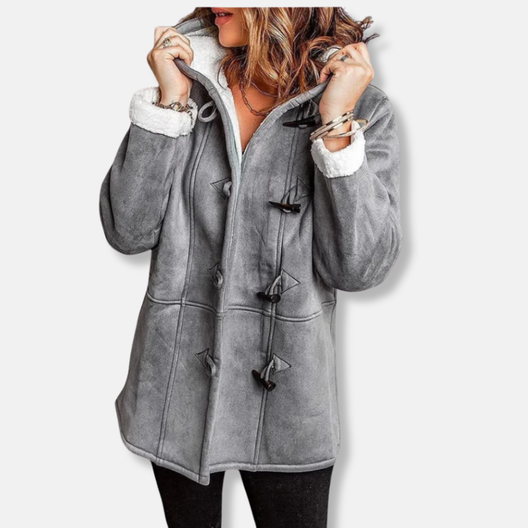 Soft Fleece Hooded Winter Duffle Coat
