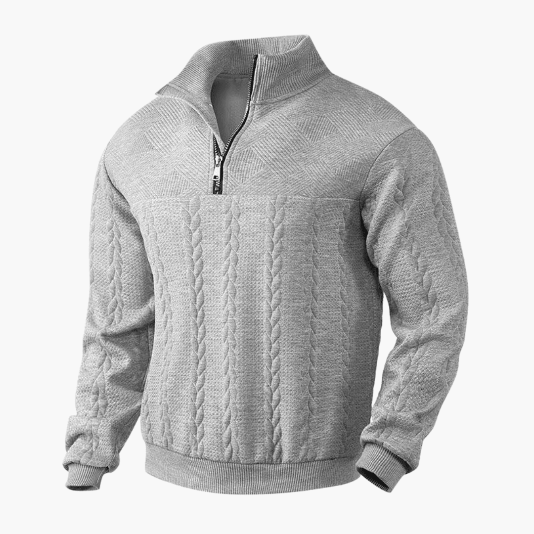 Classic Crew Neck Warm Sweater for Men