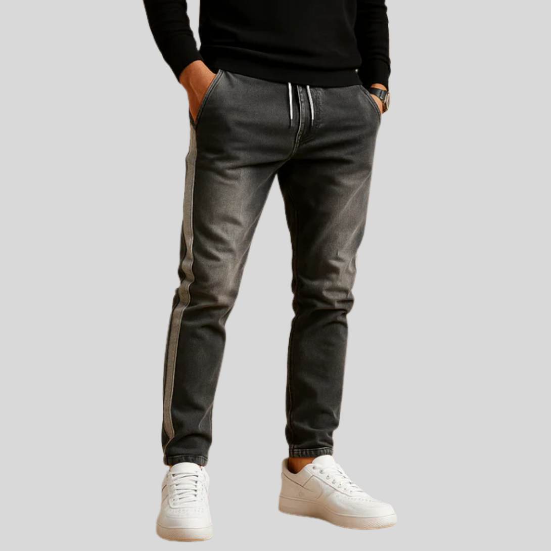 Slim Fit Men's Dark Stretch Jeans