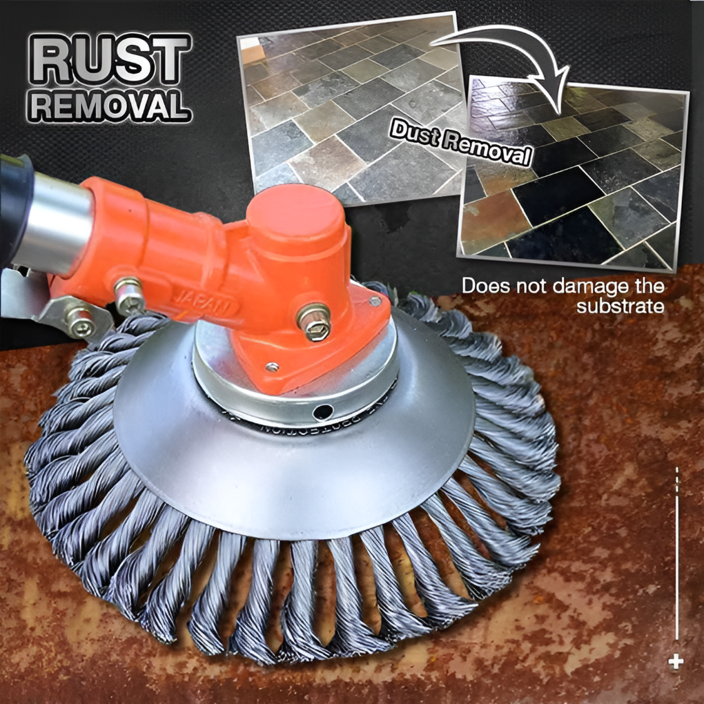 Heavy Duty Garden Weed Scraper Brush - Vossary