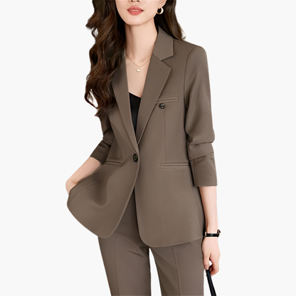 Classic 2-Piece Ladies Blazer Suit