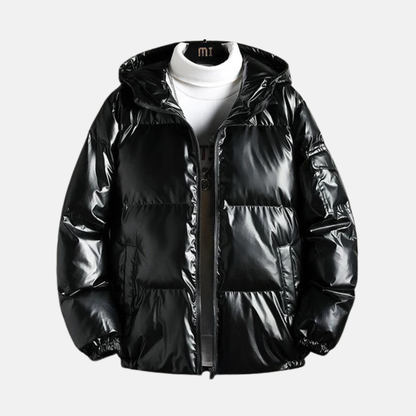 Big Mens Quilted Water Resistant Parka Coat