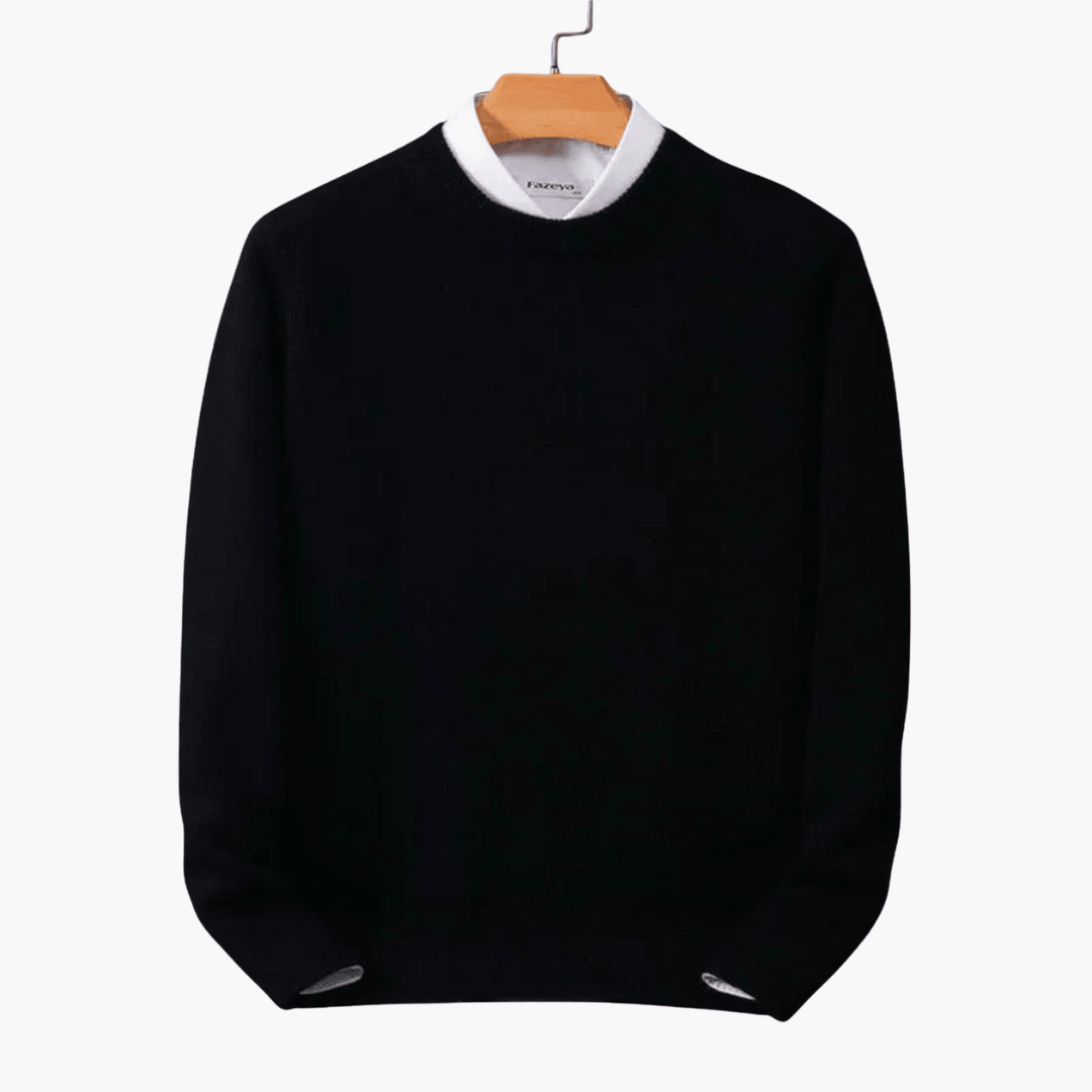 Cozy Mens Crew Neck Winter Sweater