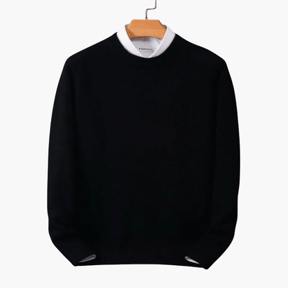 Cozy Mens Crew Neck Winter Sweater