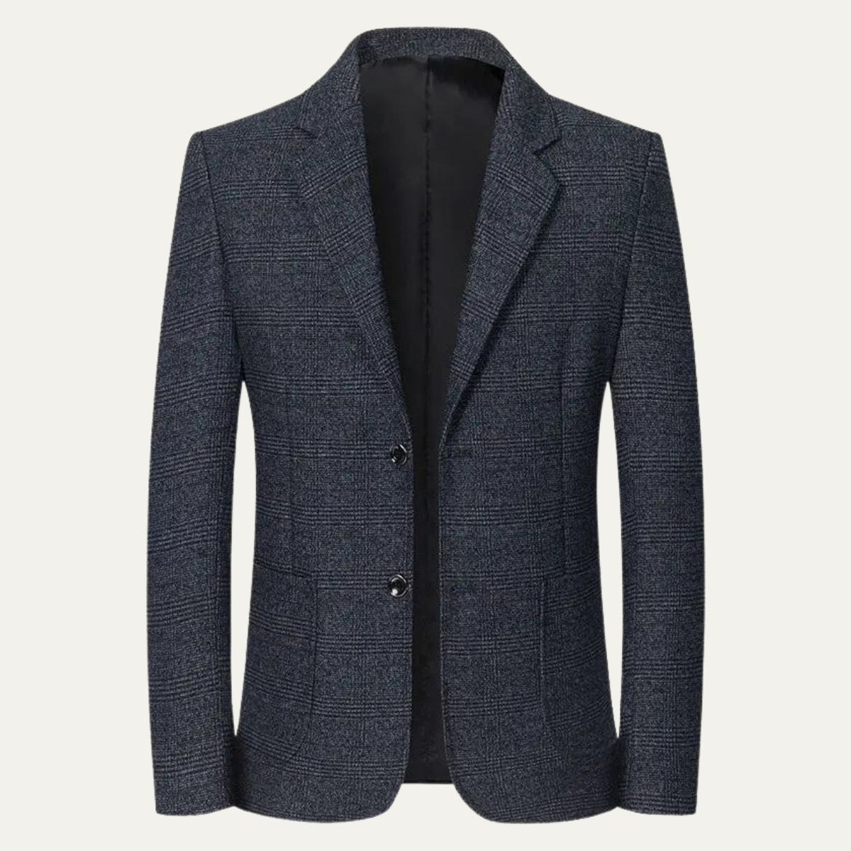 Traditional Plaid Mens Blazer Jacket