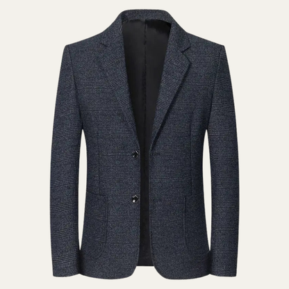Traditional Plaid Mens Blazer Jacket