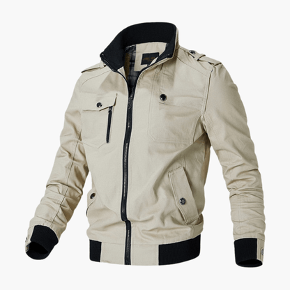 Classic Mens Leather Bomber Jacket