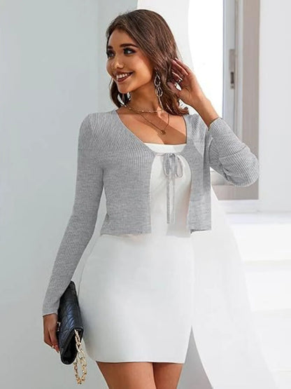 Open Front Cozy Long Cardigan - EasyApparels
