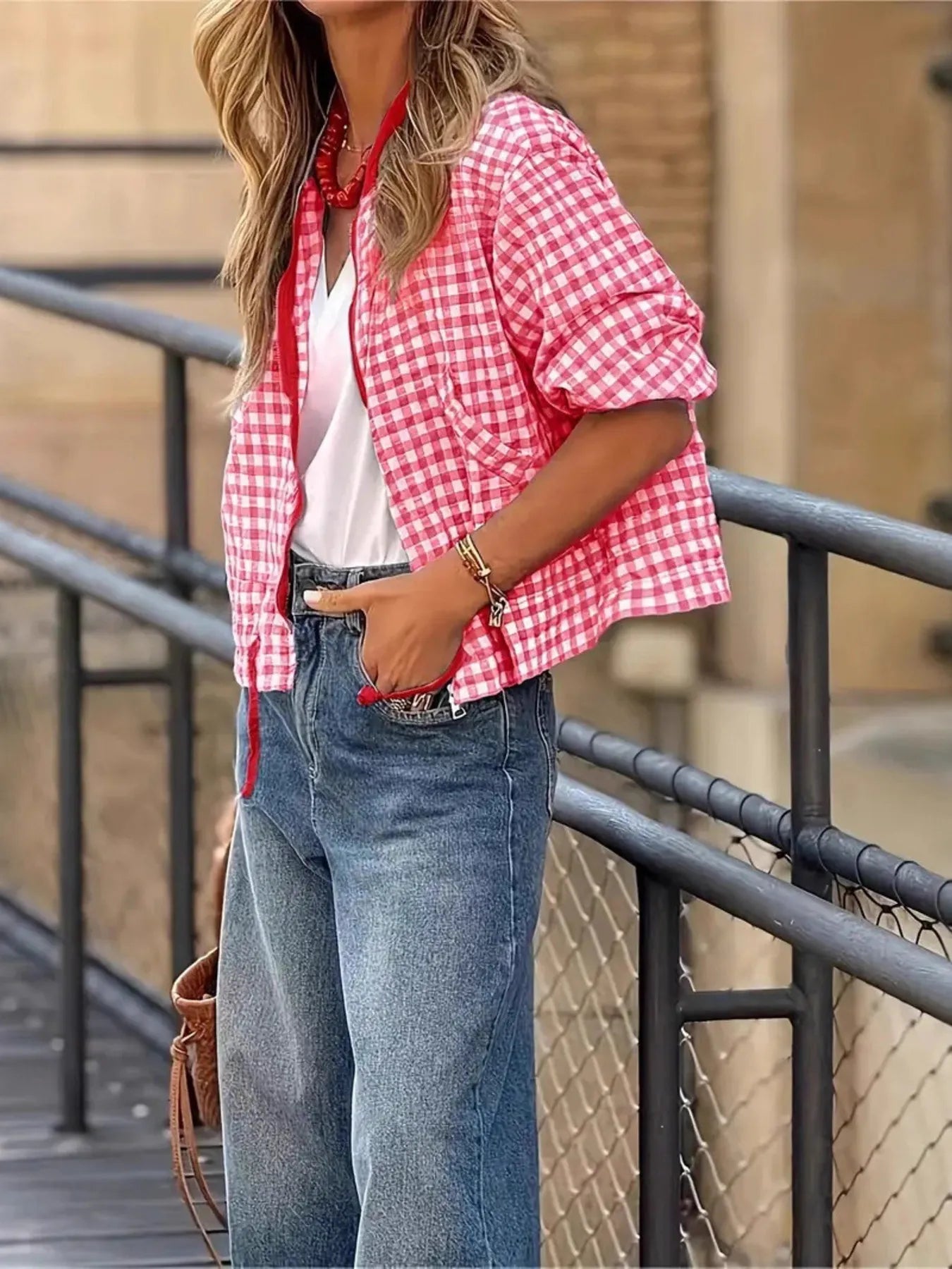 Classic Check Button-Down Flannel Jacket – Comfortable Everyday Wear - EasyApparels
