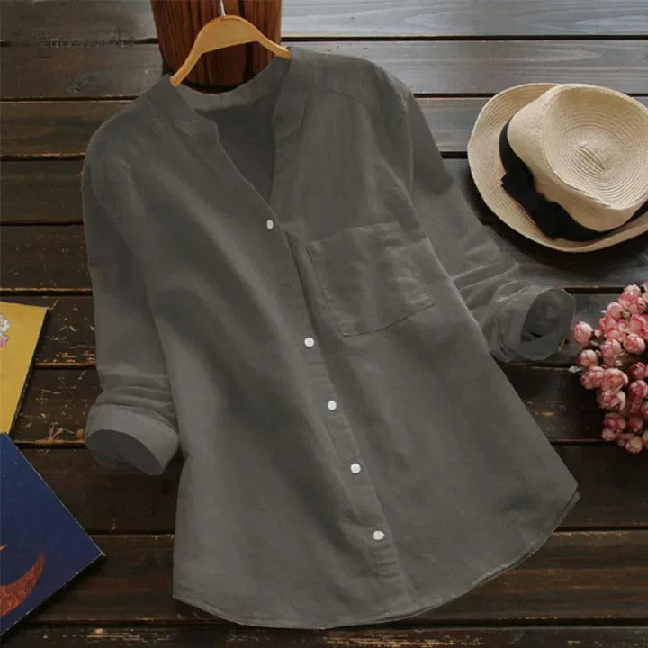 Relaxed Fit Cotton Women's Casual Shirt