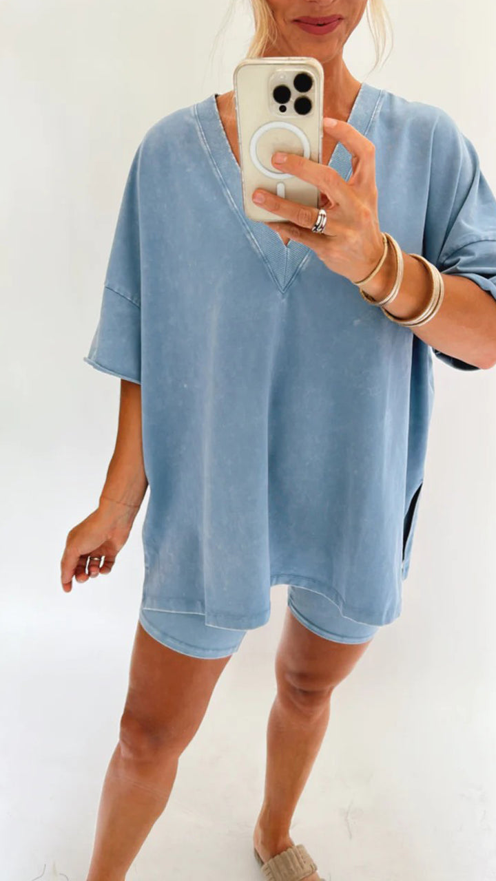 Comfortable Women's V-Neck Lounge Top