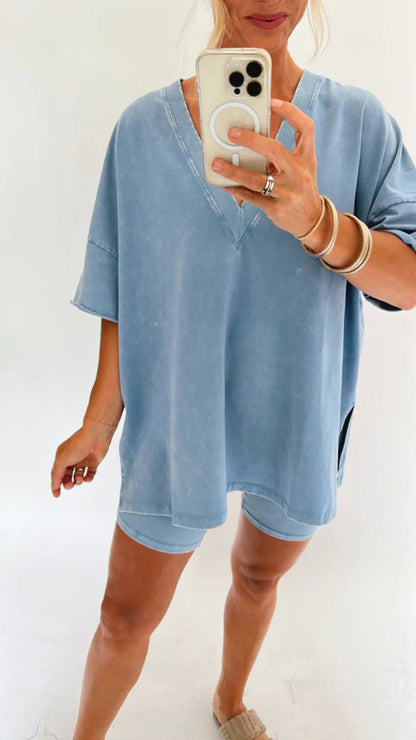 Comfortable Women's V-Neck Lounge Top