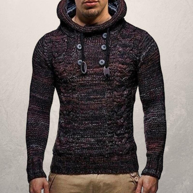Cozy Crew Neck Men's Cable Sweater