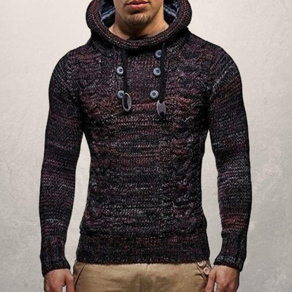 Cozy Crew Neck Men's Cable Sweater
