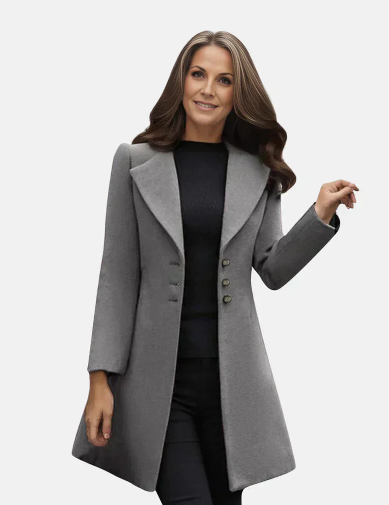 Slim Fit Women's Knee Length Coat