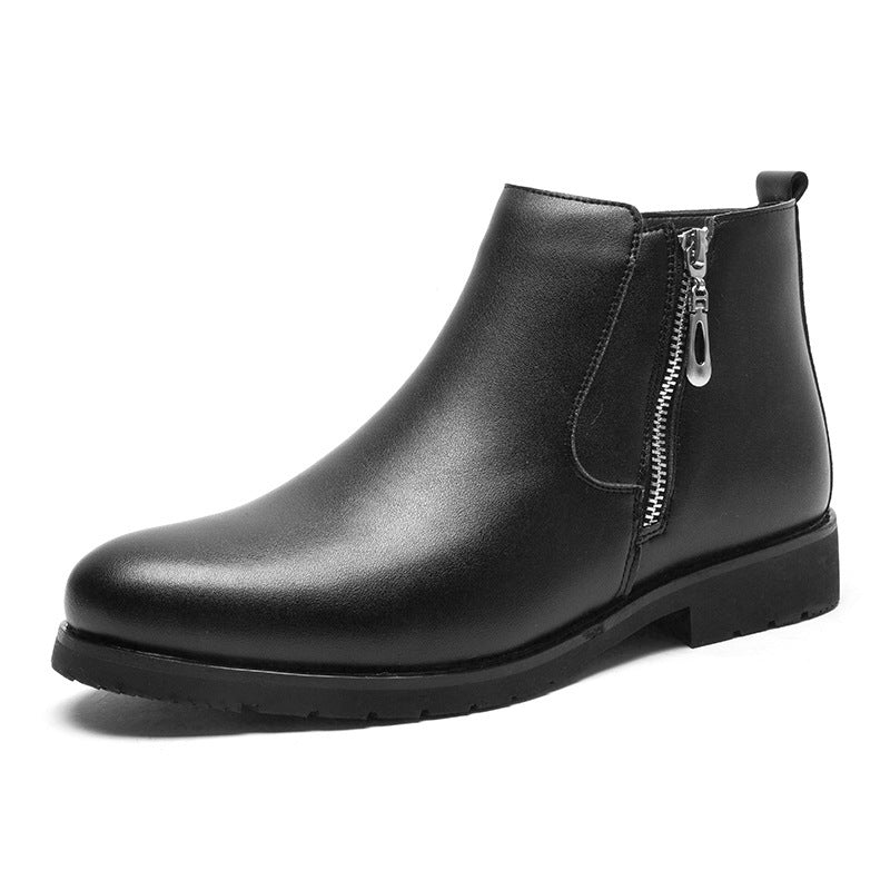 Grip Sole Smart Leather Mens Boots - Formal Business - Luxicro