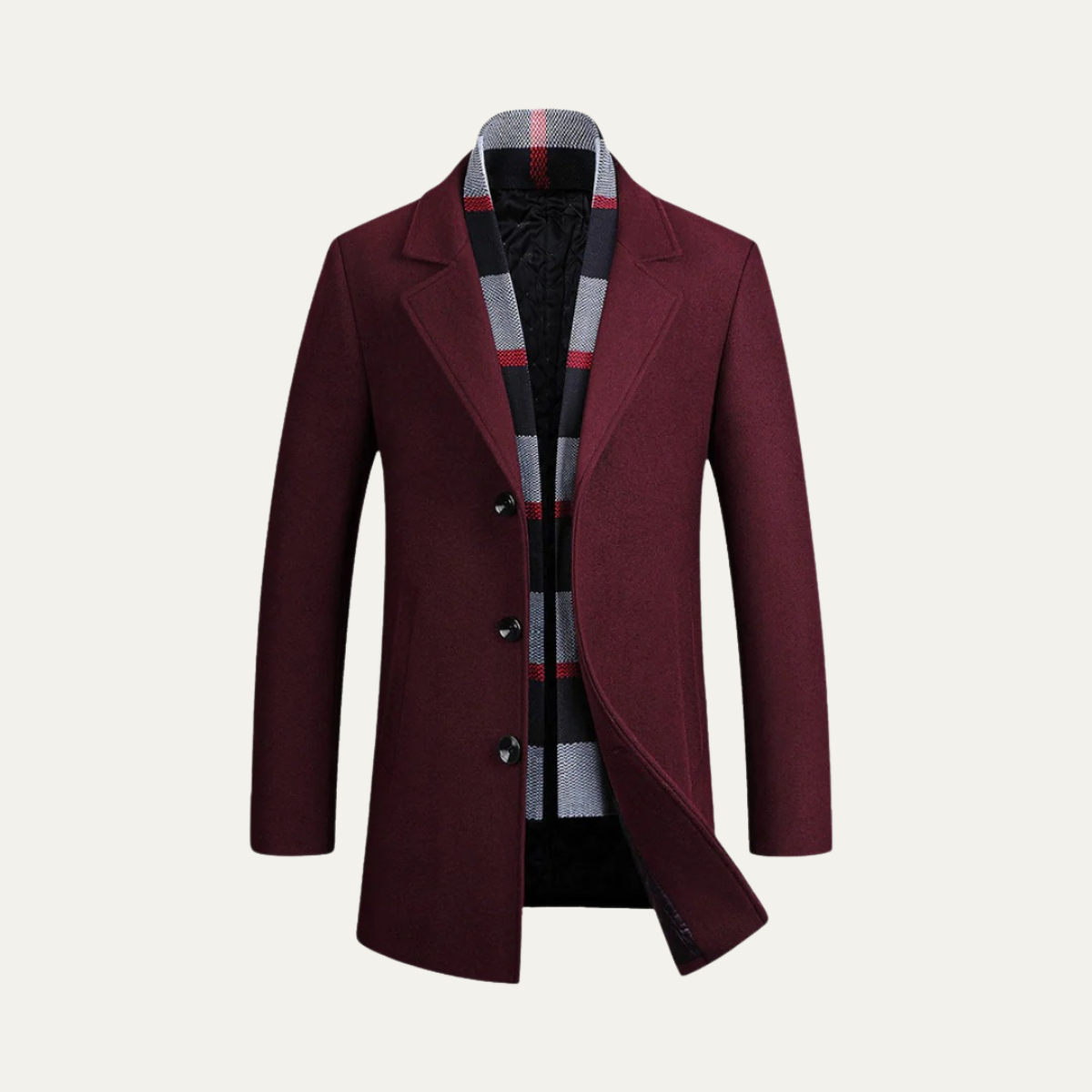 Classic Men's Warm Wool Winter Coat