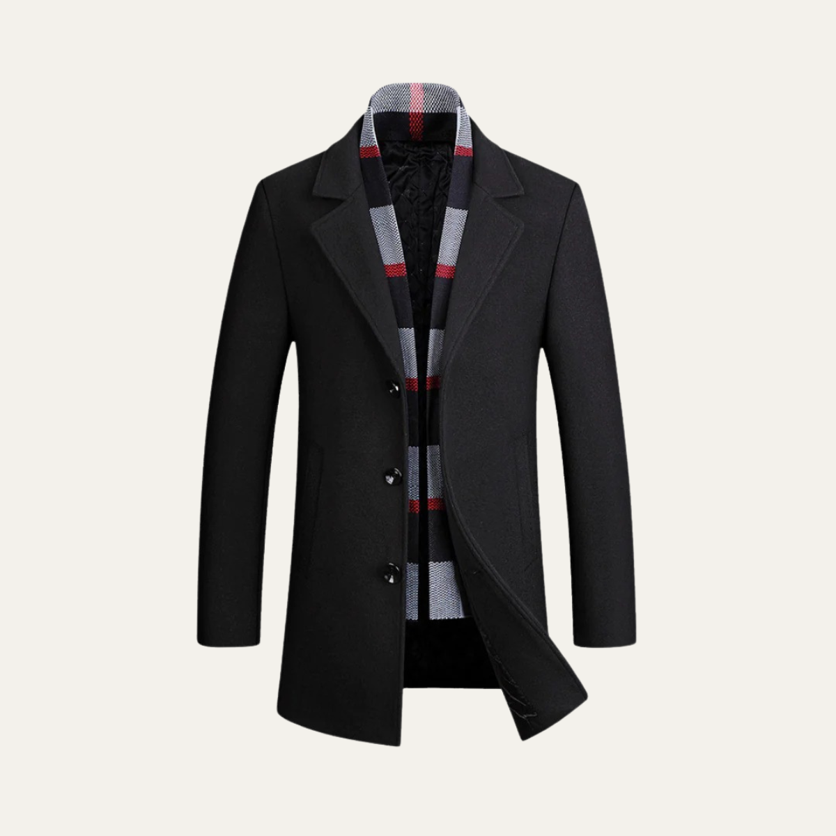 Classic Men's Warm Wool Winter Coat - Vossary