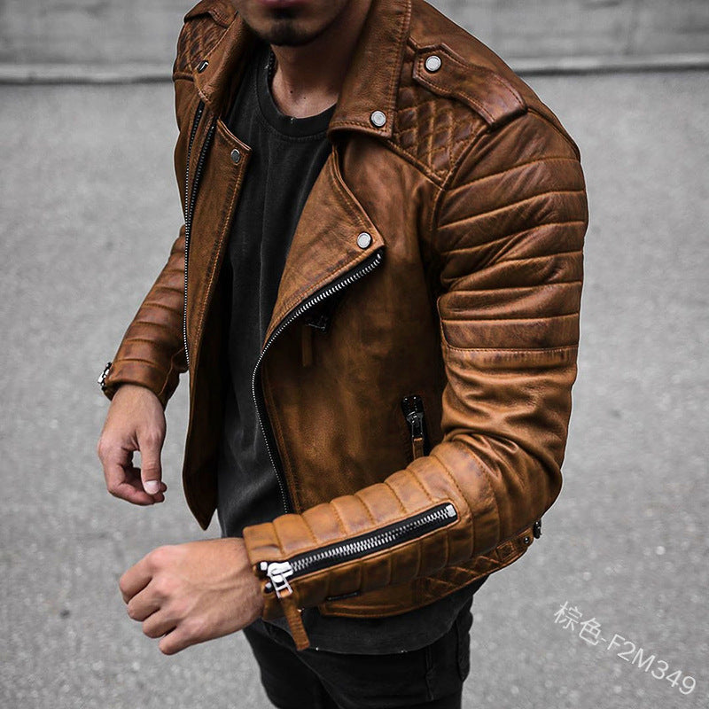 Classic Men's Black Leather Jacket