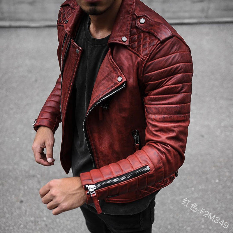 Classic Men's Black Leather Jacket