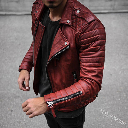 Classic Men's Black Leather Jacket