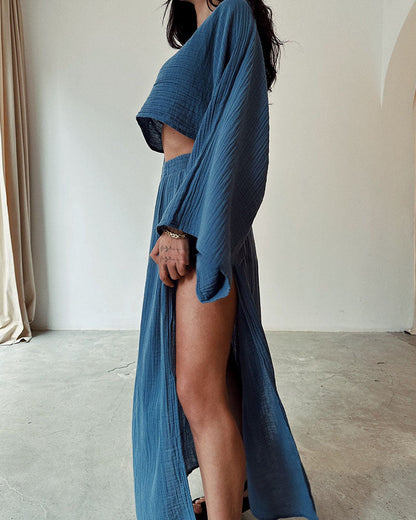 Lightweight Cotton Two-Piece Outfit