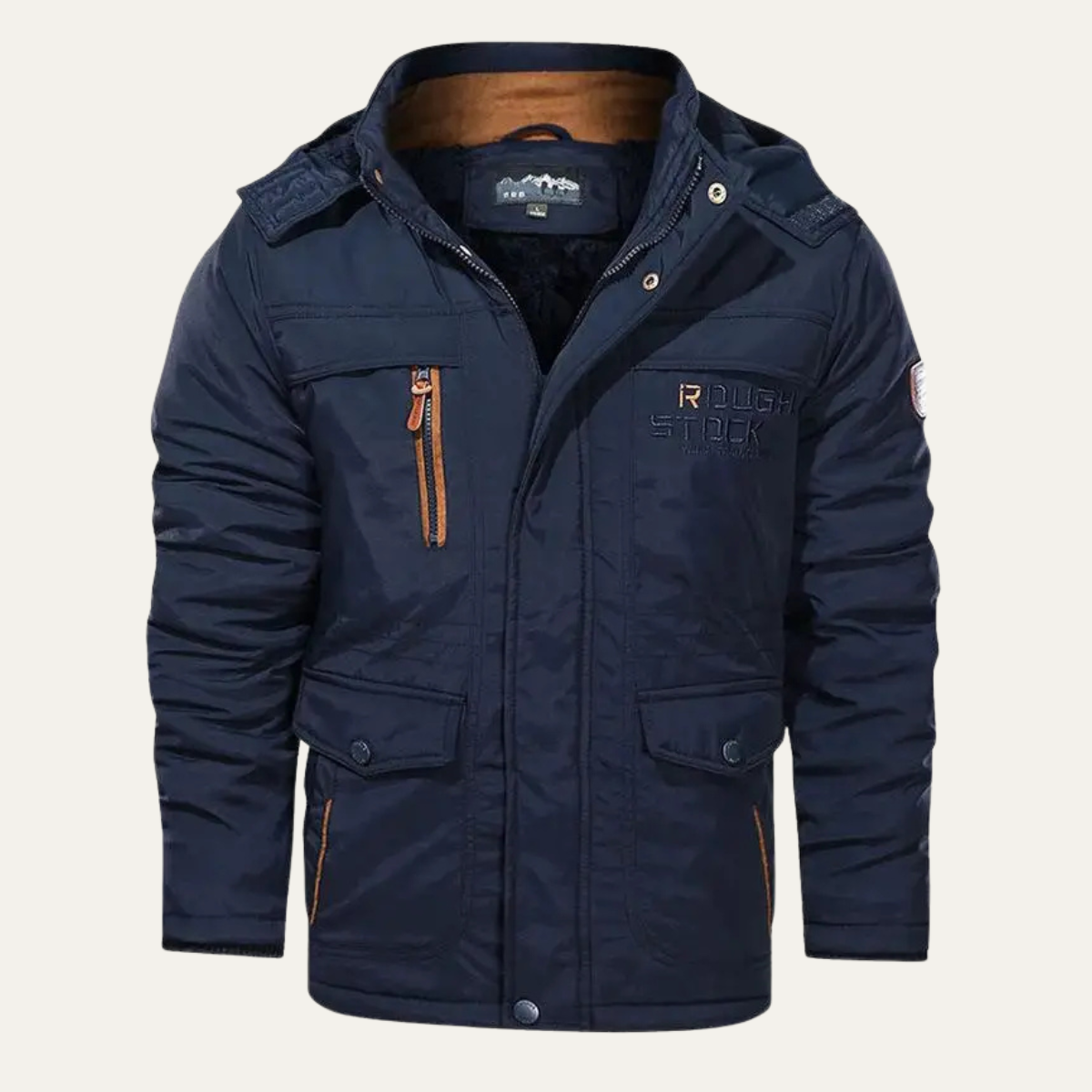 Warm Waterproof Men's Insulated Hooded Winter Jacket