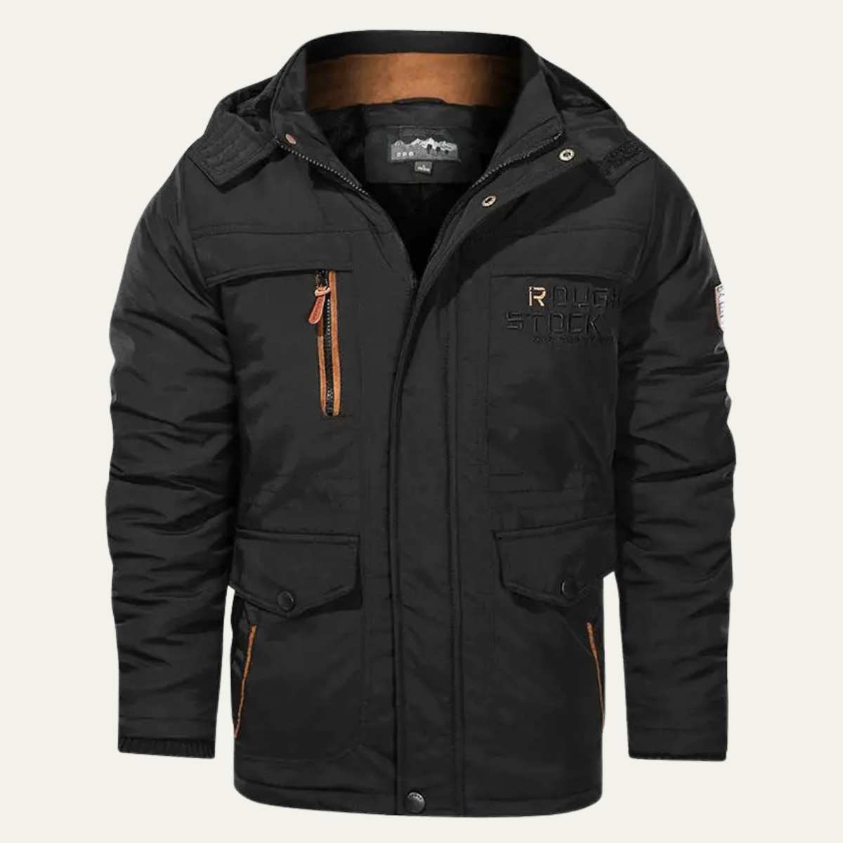 Warm Waterproof Men's Insulated Hooded Winter Jacket