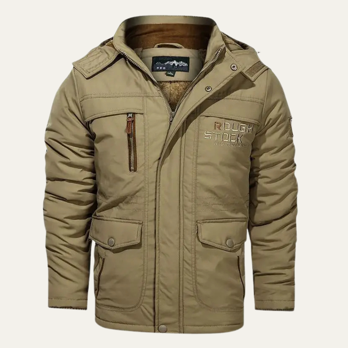 Warm Waterproof Men's Insulated Hooded Winter Jacket - Vossary