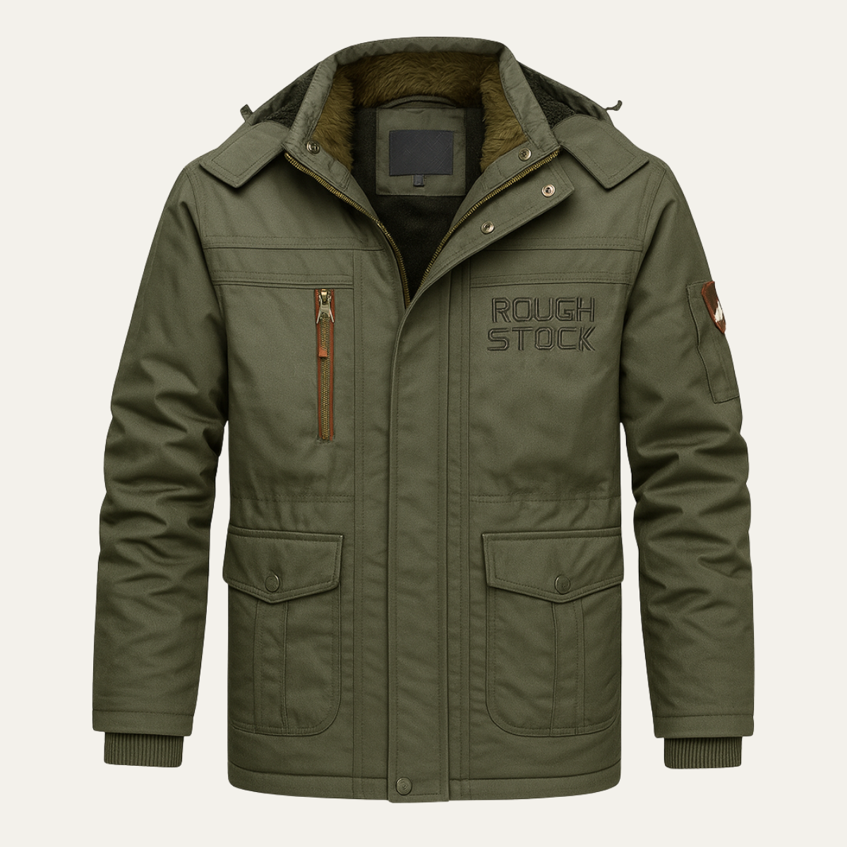 Warm Waterproof Men's Insulated Hooded Winter Jacket