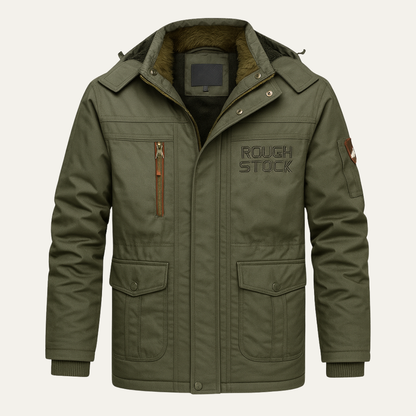 Warm Waterproof Men's Insulated Hooded Winter Jacket