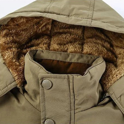 Warm Waterproof Men's Insulated Hooded Winter Jacket