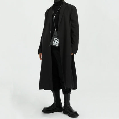Comfortable Casual Men's Long Coat - Breathable Spring Jacket - Luxicro