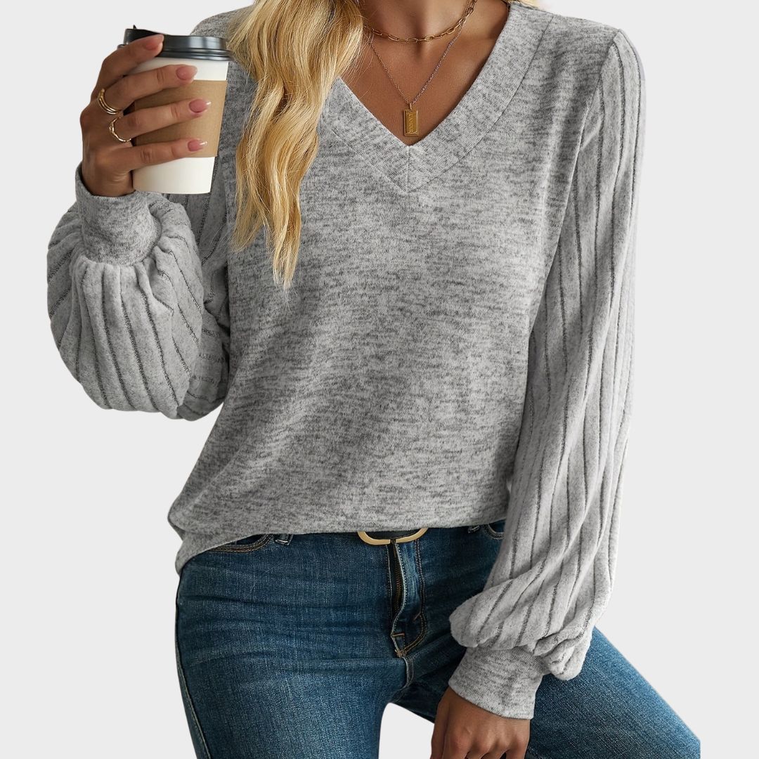 Classic Long Sleeve Knit Sweater