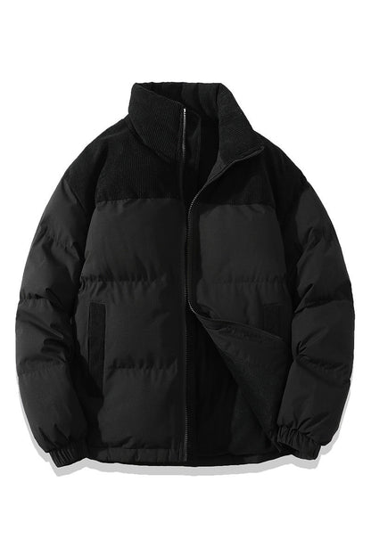 Warm Waterproof Puffer Jacket - Classic Fit, Cotton