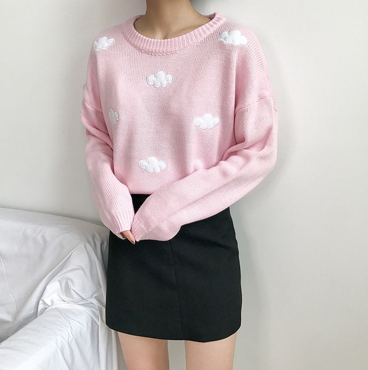 Soft Large Women's Cloud Sweater - Casual Knit Top