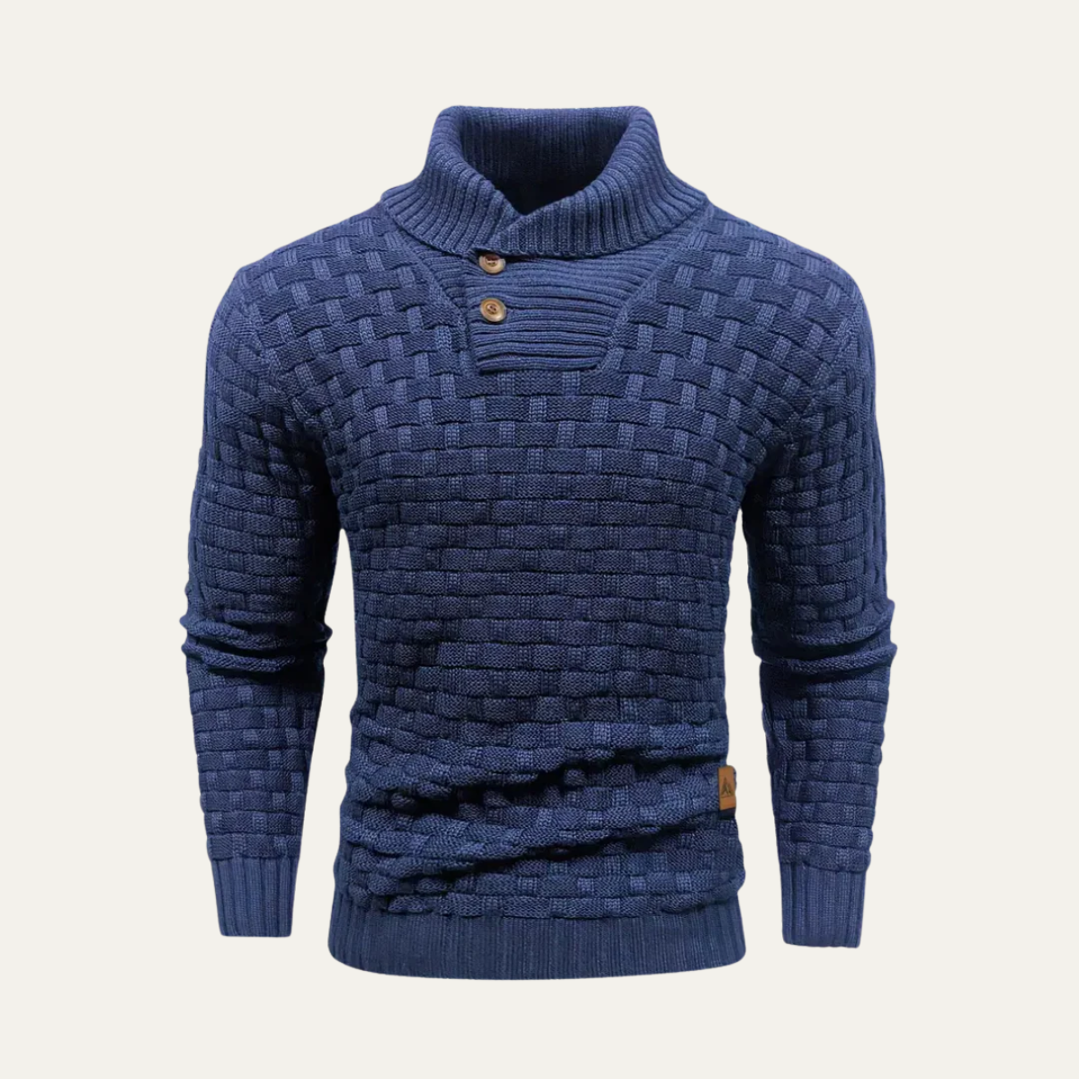 Cozy Button Front Mens Thick Knit Sweater - Vossary