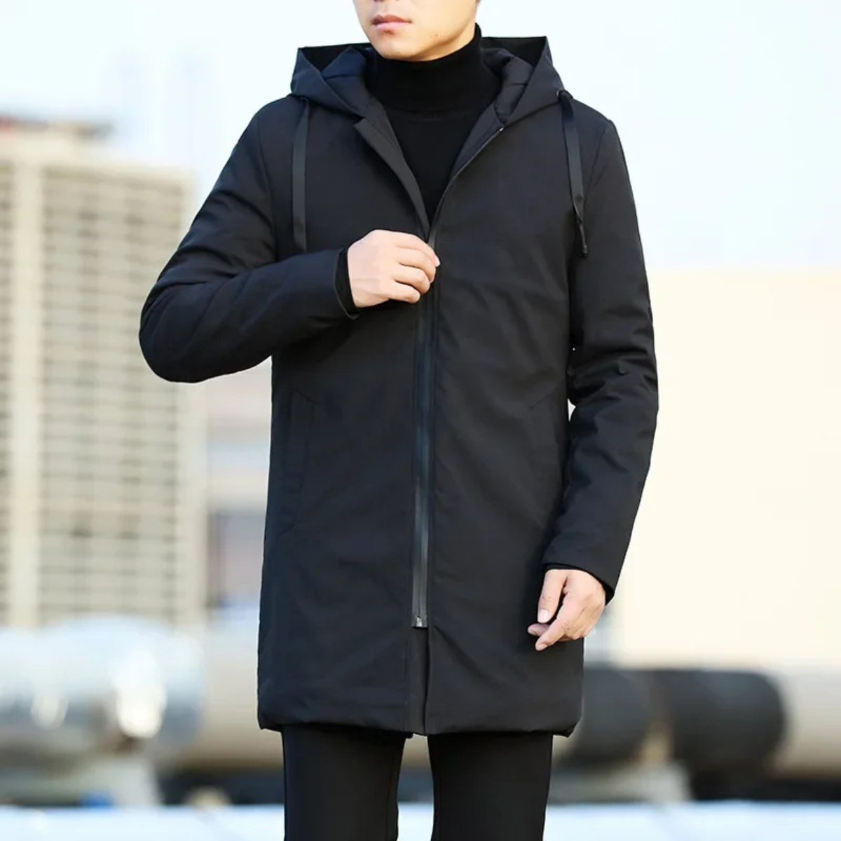 Waterproof Men's Hooded Rain Coat Jacket