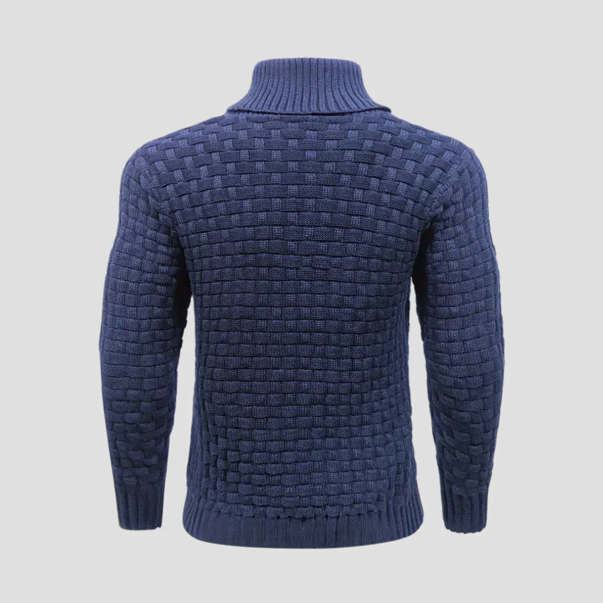 Cozy Button Front Mens Thick Knit Sweater