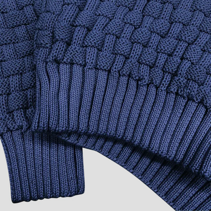 Cozy Button Front Mens Thick Knit Sweater