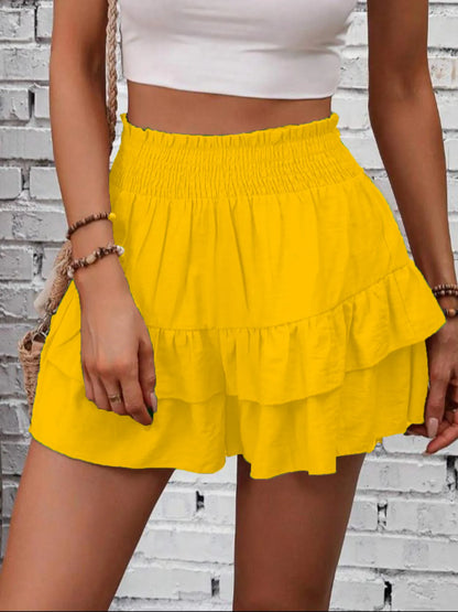 Flirty Tiered High Waisted Everyday Skort