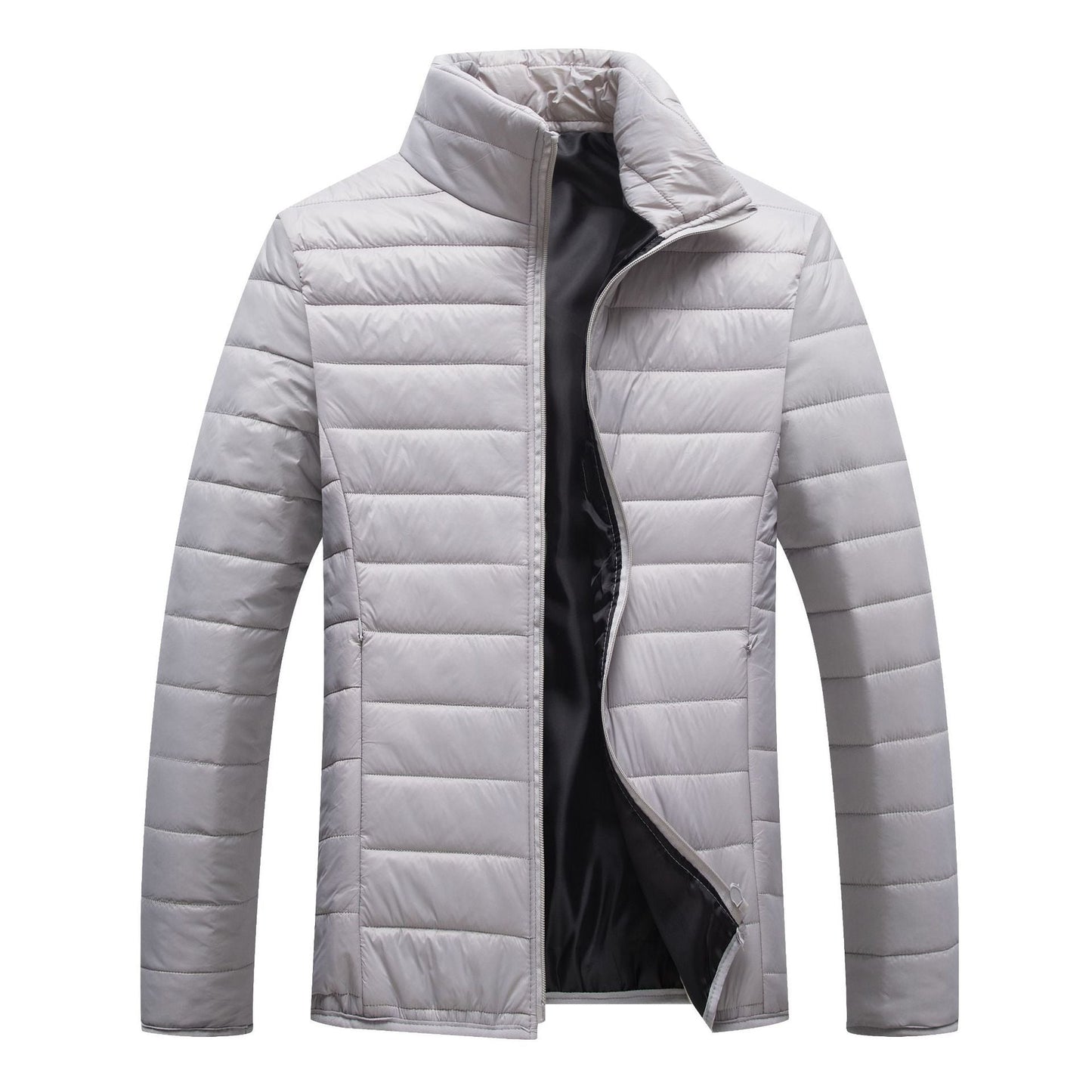 Warm Mens Down Filled Quilted Jacket Casual