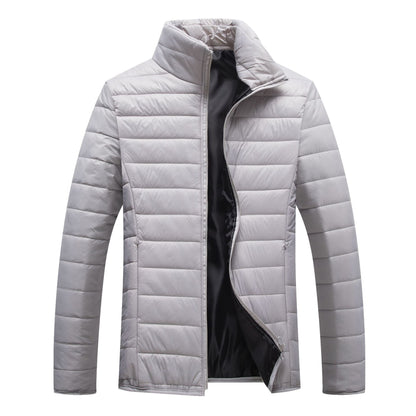 Warm Mens Down Filled Quilted Jacket Casual